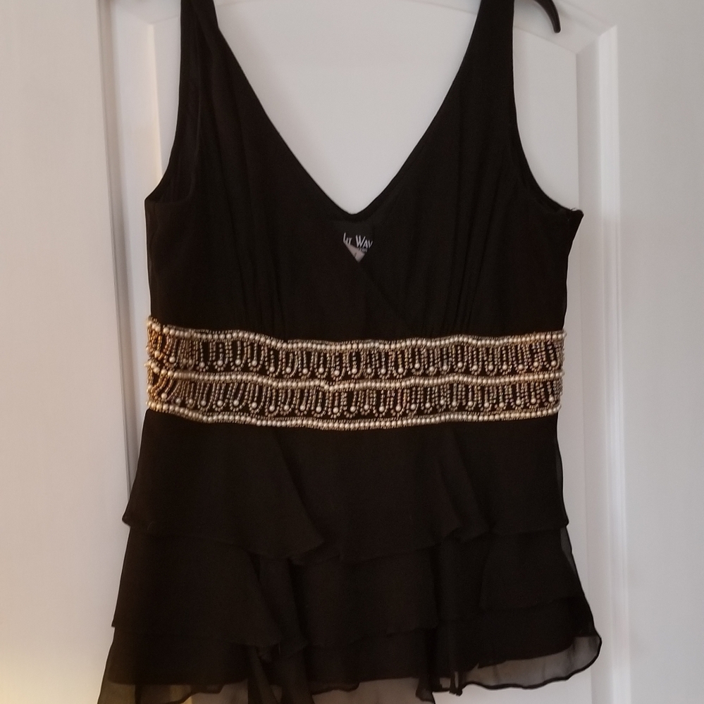 Night Way Collection elegant beaded top